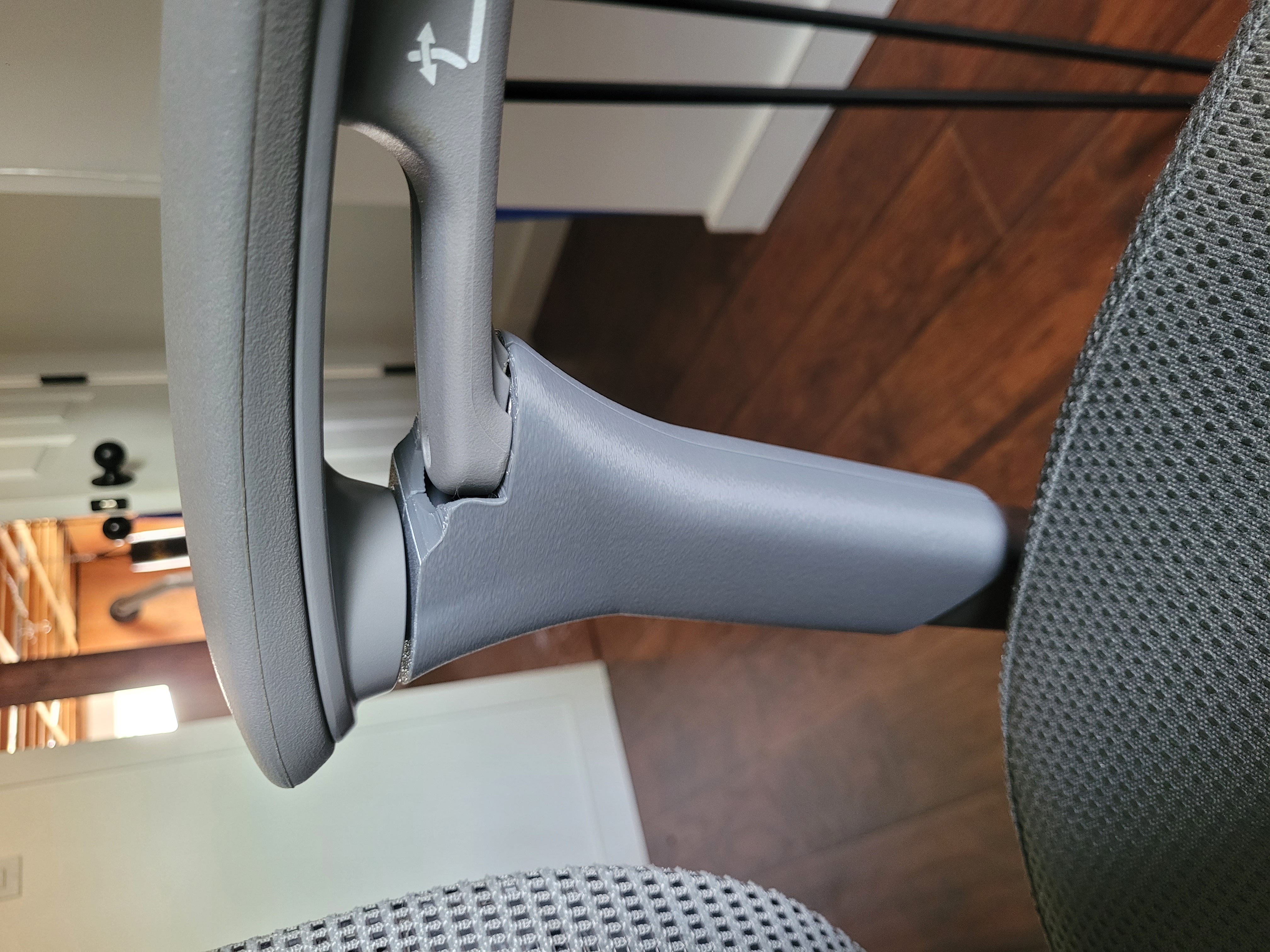 Office chair armrest sleeve reference image